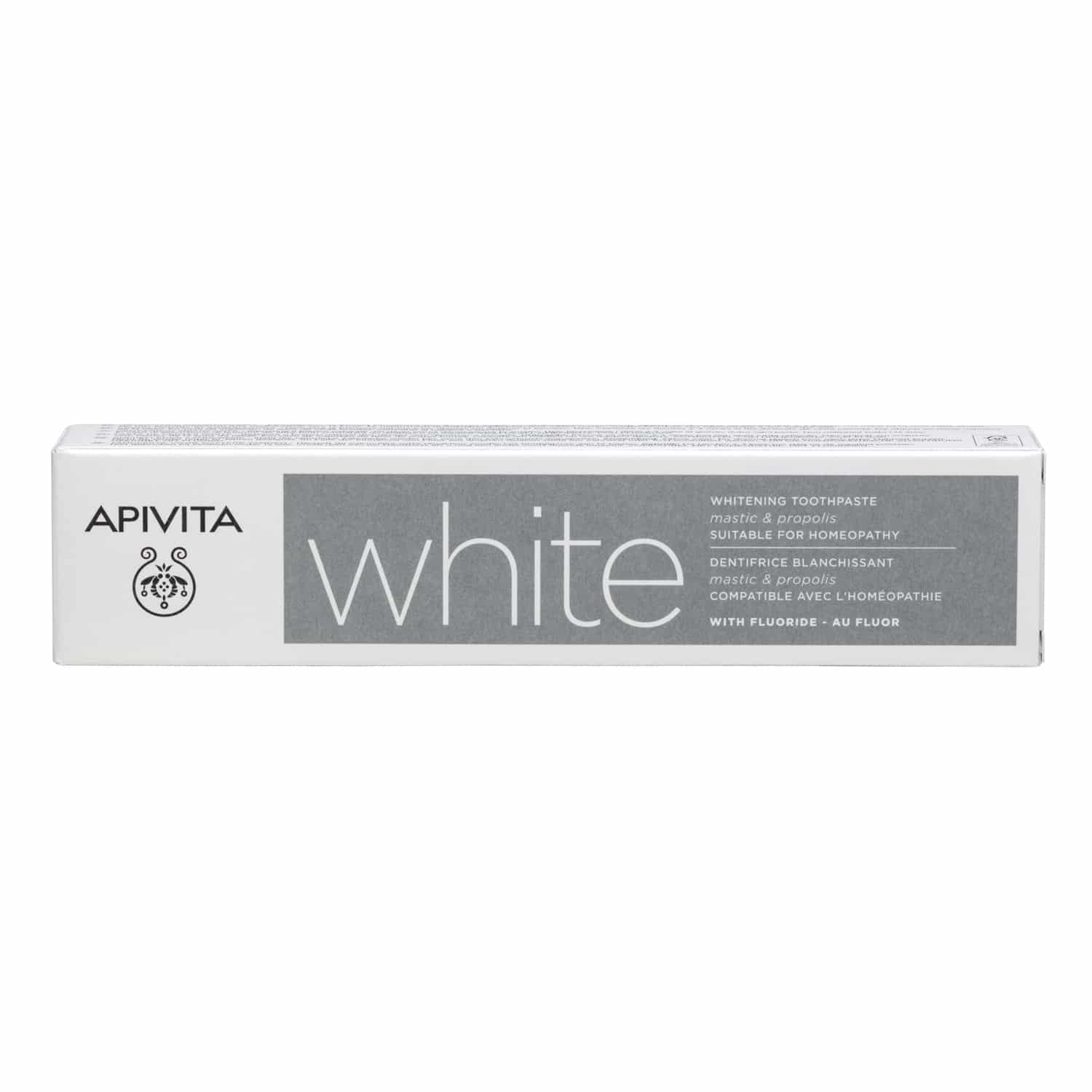 APIVITA - NATURAL DENTAL CARE White Οδοντόκρεμα με Μαστίχα & Πρόπολη - 75ml